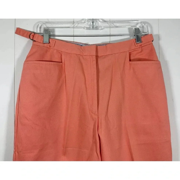 Westbound Petites SZ 10P Dress Pants Flat Front Flare Burn Coral Adjustable - Picture 3 of 8